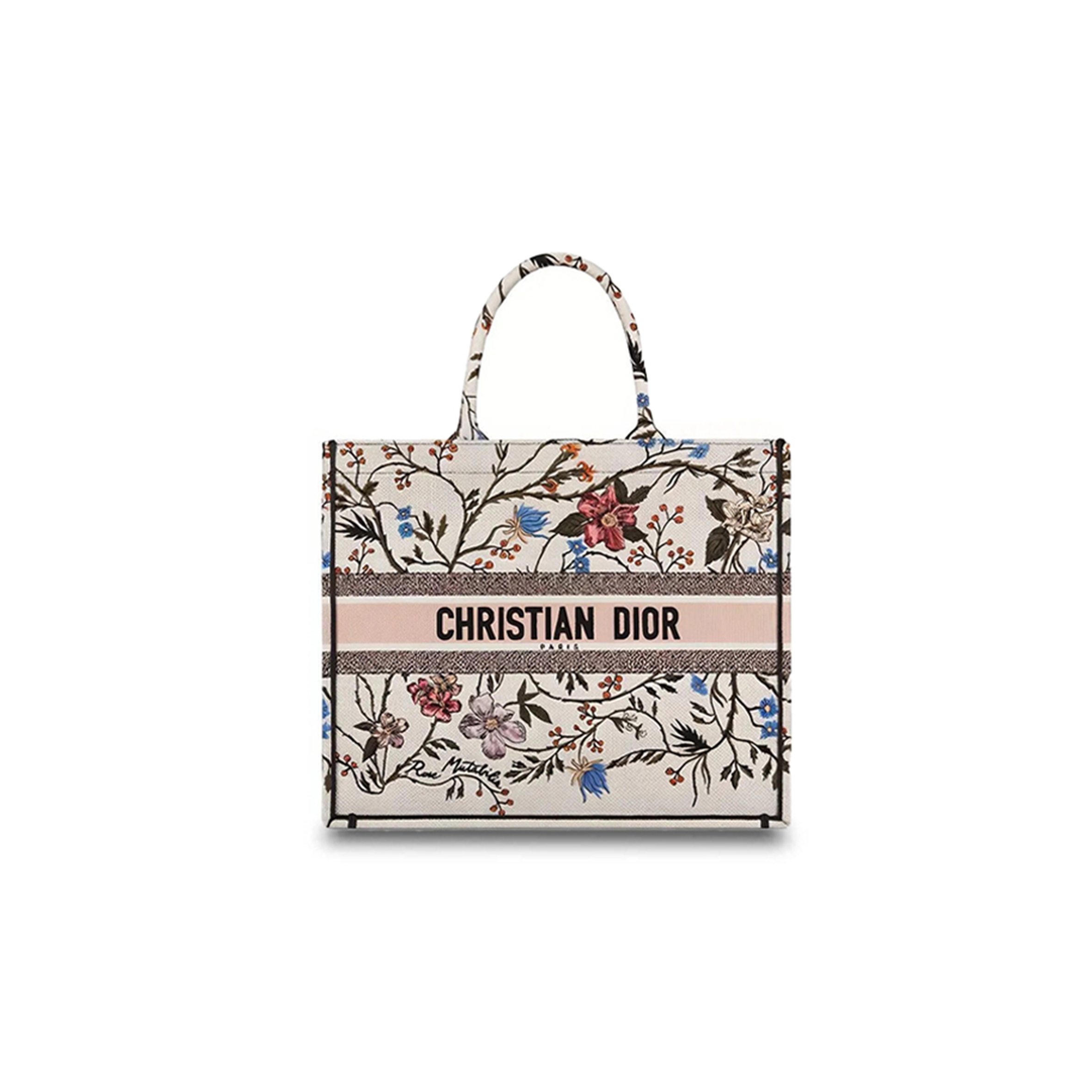 D*or medium rosa mutabilis book tote m1286zrfs-m885 (41*35*18cm)